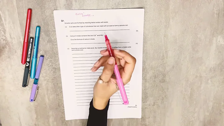 GCSE Chemistry, Required practical: making salts, exam question and answer