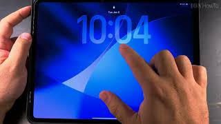 Reduce Clock Liquid Glass Transparency on iPad Lock Screen screenshot 1