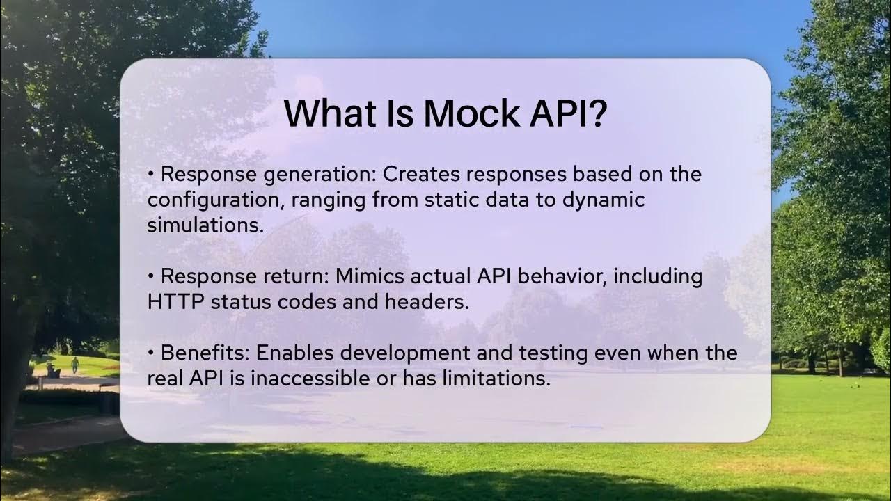What Is Mock API? - Next LVL Programming - YouTube