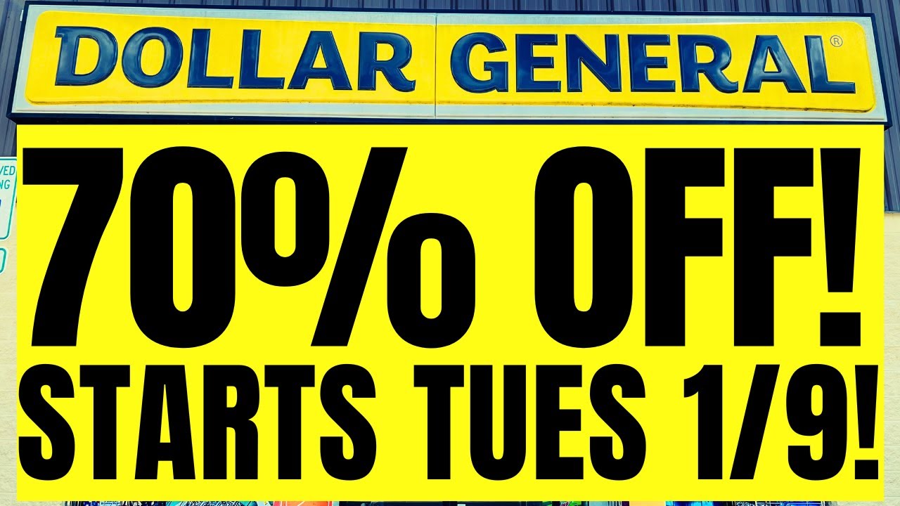 70 OFF!! DOLLAR GENERAL CLEARANCE!! STARTS TUES 1/9!! YouTube