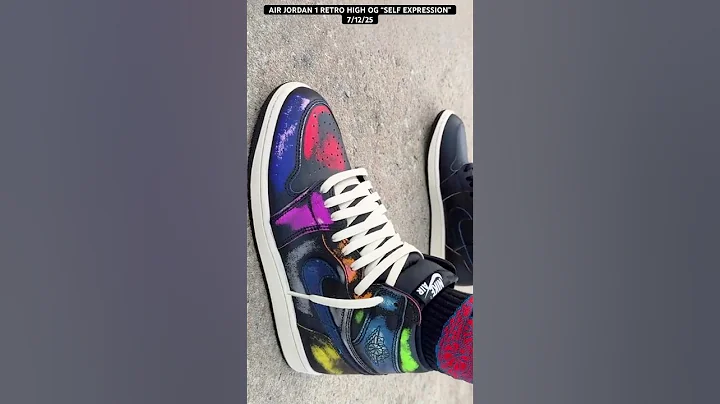 The Air Jordan 1 High OG Self Expression Features Three Layers of Paint #nike #art #sneakers #new