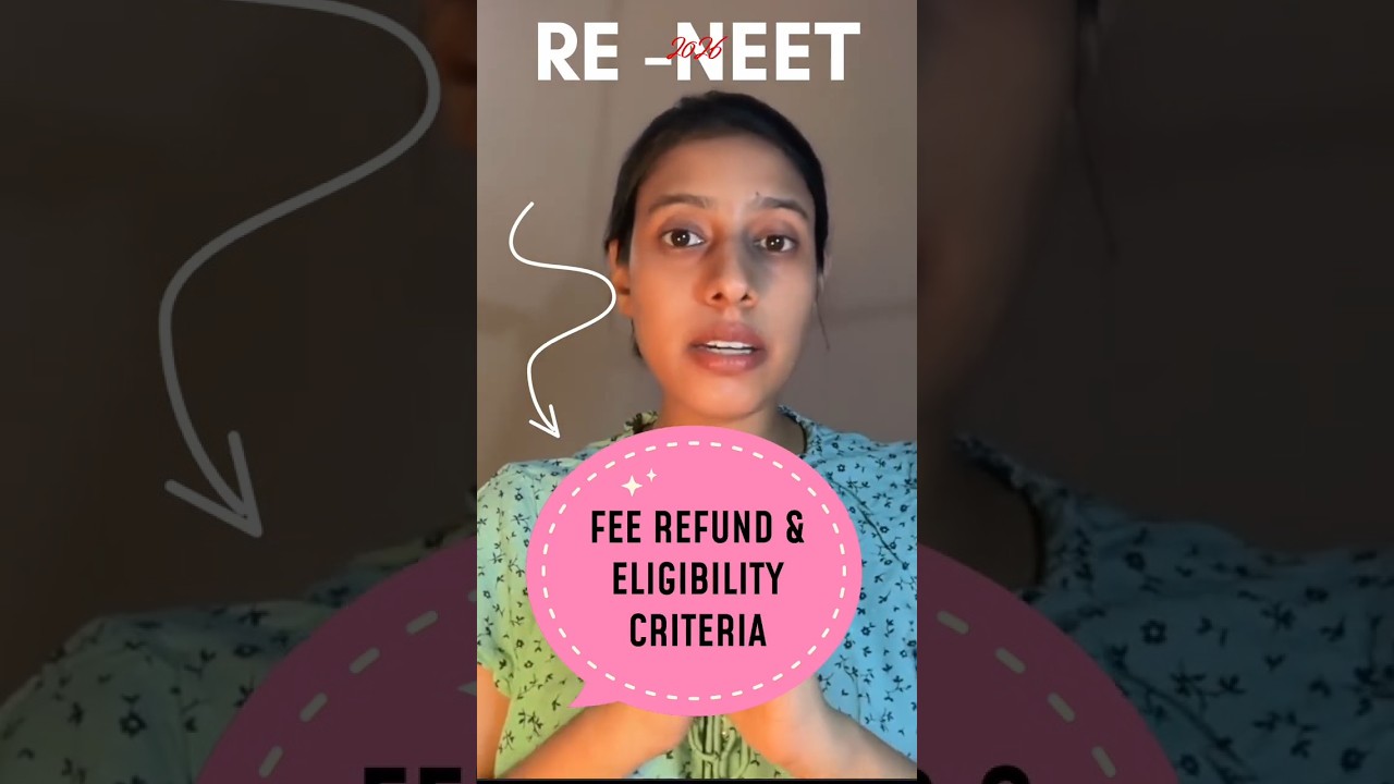 Re-NEET 2026 Fee Refund & Eligibility Criteria 🚨