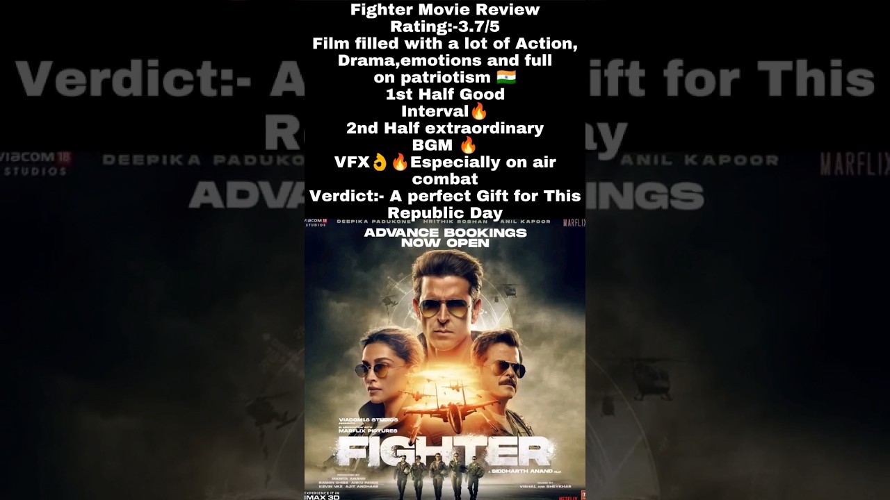 Fighter Movie Review | Hrithik Roshan, Deepika Padukone, Anil Kapoor | Movie Rating, Public Talk