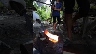 sugarcane sickle making process #medievalblacksmith #traditionalcrafts #woodworking #classicwood