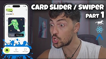React Native card swiper app — Part 1: Bottom TabBar (Expo + Reanimated 4)