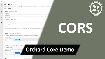 CORS - Orchard Core Demo