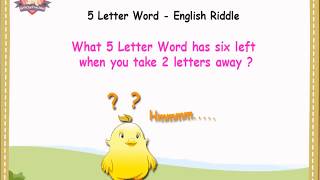 5 Letter Word - English Riddles with Answers - www.GiftOurPrecious.com