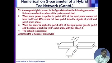 Problem Solving Related to S-Parameters and Signal Flow Graph #swayamprabha #ch19