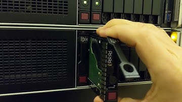 Replacing a hard drive on an HPE Proliant DL380 G9 server