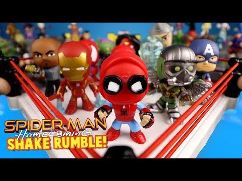 Spider-Man Homecoming Movie Shake Rumble with SpiderMan Mystery Minis by K-City