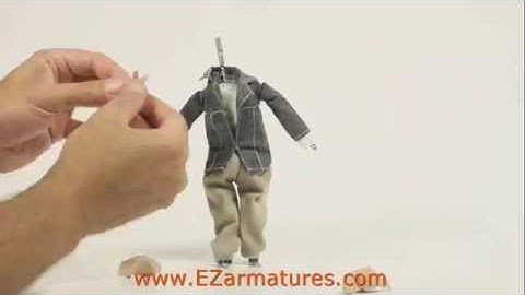 Dressing an EZarmature with Stop Motion Pro