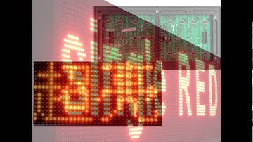 Single color scrolling text led screen and full color led screen for outdoor commercial advertising