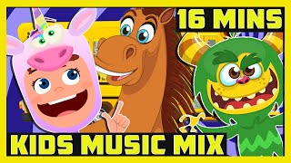 16+ MINS Kids Music Mix | Wheels on the Bus, Monster Hunt Songs, Counting Songs & More by Mister Kipley - Kids Songs & More! 51,550 views 2 months ago 16 minutes