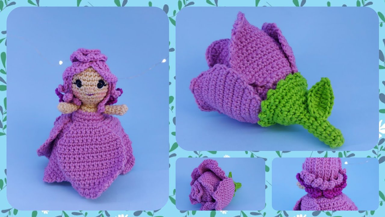Flora, a Fada Flor - Boneca Reversível Amigurumi Passo a Passo ( Parte 1/2)