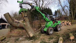 QUELLE PUISSANCE !!😛DÉMONTAGE ET ABATTAGE D'ÉPICÉAS À COTE DES CÂBLES ÉLECTRIQUES EPISODE 2