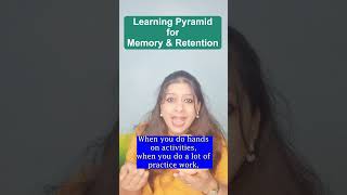 Learning pyramid for retention &amp; memory. Every teacher should know this ratio before starting teach