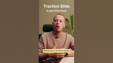 How to show traction in your pitch deck #traction #pitchdeck