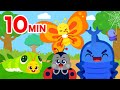 Spider butterfly  more bug songs 10min compilation  for kids  lotty friends