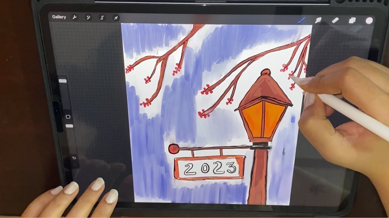 Digital Art in IPAD Procreate App | SailingJawsArts - YouTube