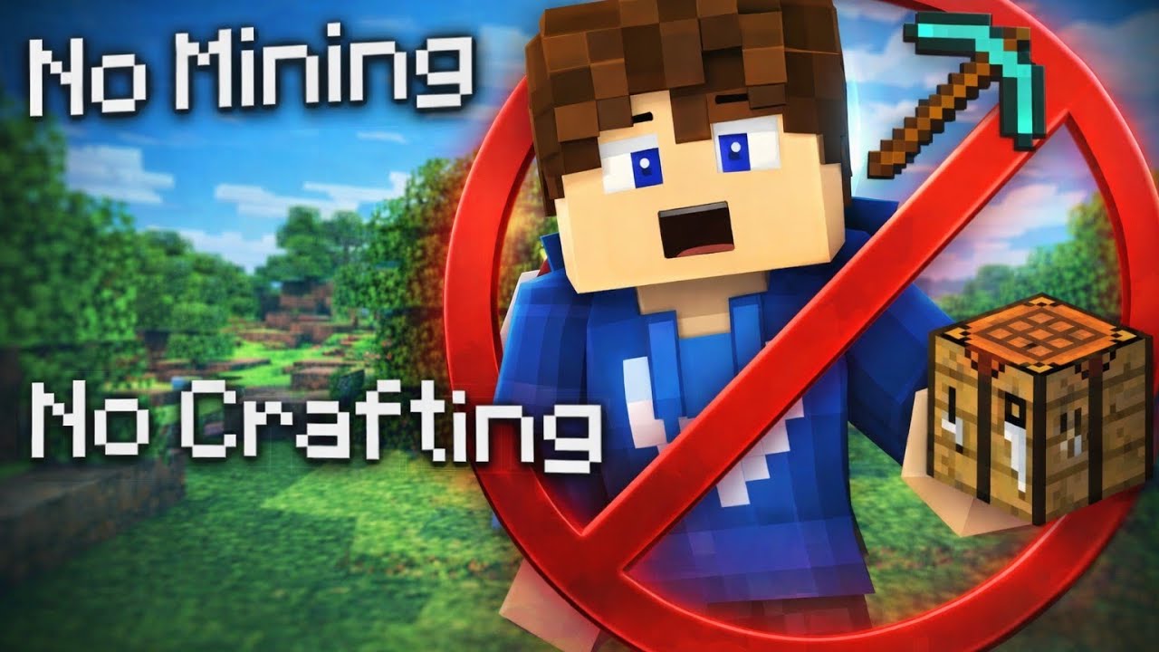 CAN I BEAT MINECRAFT WITHOUT MINING AND CRAFTING? | MINECRAFT POCKET EDITION 
