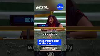 India Hits Back at Shehbaz Sharif at UNGA 80 | India-Pakistan #shorts