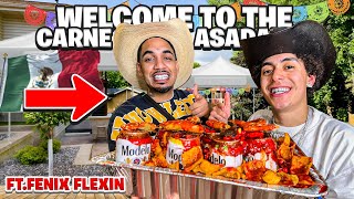 FENIX FLEXIN PULLS UP TO THE CARNE ASADA W/CHEF SUIE