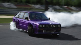 Assetto Corsa BMW E30 Touring ACDFR at Nurburgring GP