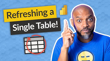 Can you refresh a single table in Power BI?