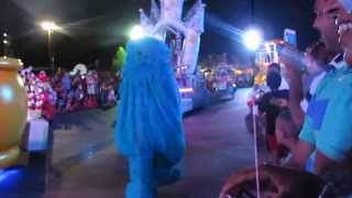 Aabha and Aayush at Sesame Place Parade SEP-2013