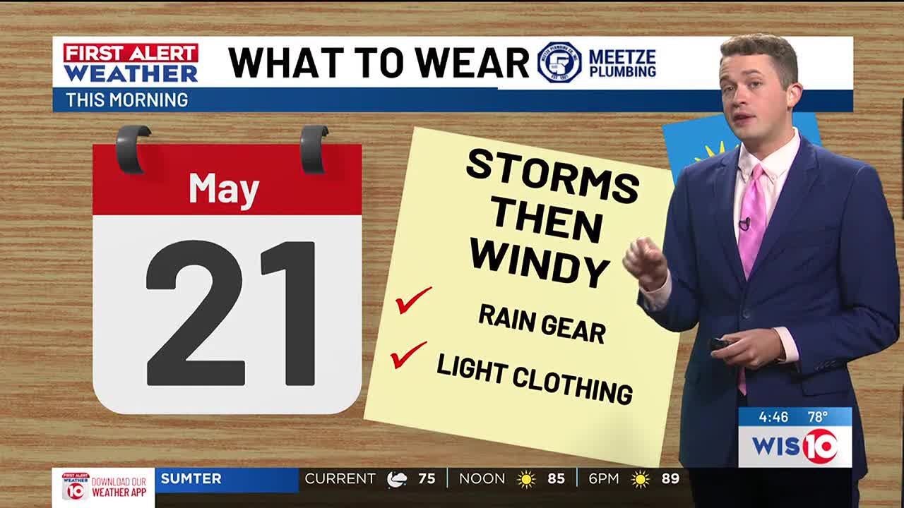 Windy with sunshine after thunderstorms this morning - YouTube