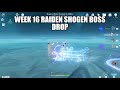 Week 16 Raiden Shogen Boss Drop  |Genshin Impact