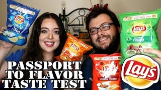 Lays Flavor Passport Taste Test- Global Potato Chip Flavors (VEDA DAY 15)