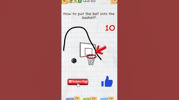How to put the ball into the basket? 😱 Draw 2 Save Game Level 253 #shorts #draw2save #ff