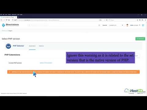 How to Change PHP Version via CloudLinux Selector in DirectAdmin   HostGo