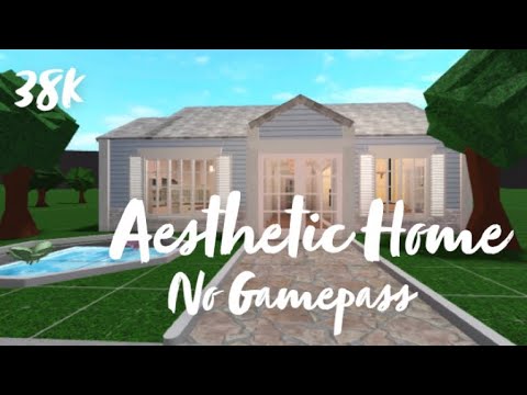 No Gamepass Aesthetic Home|Bloxburg - YouTube