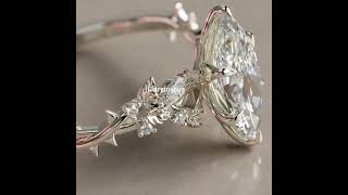 4.23ctw Marquise Cut Flower Engagement Ring