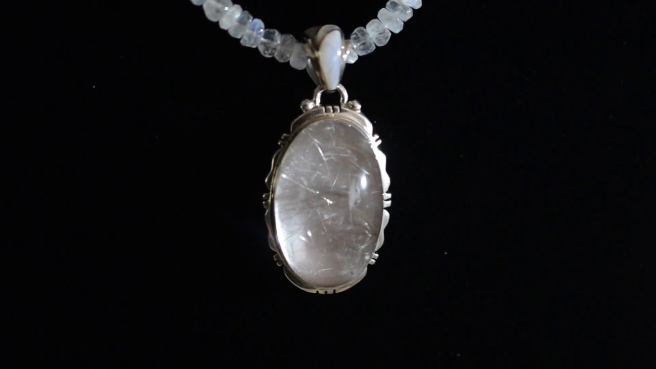Silver Rutilated Quartz Pendant