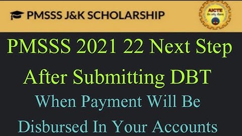 PMSSS 2021 22 Next Step After Submitting DBT |Payment Disbusrsal