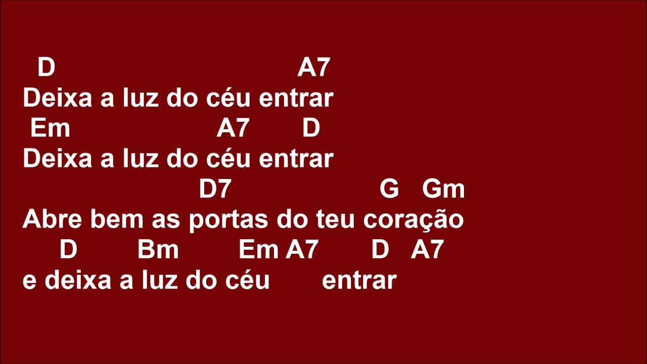 [ENTRADA] 289 - DEIXA A LUZ DO CÉU ENTRAR