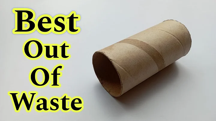 Cardboard Roll Craft | Best Out Of Waste | Flower Pot Making From Waste Cardboard Tube
