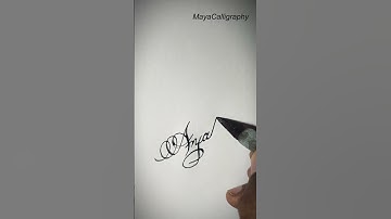 Comment your name | Anjali in cursive #calligraphy #handwriting #shorts
