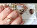 【レジン】ハートのお揃いの指輪とピアスを作ってみた～ニュアンス風～【ドライフラワー】