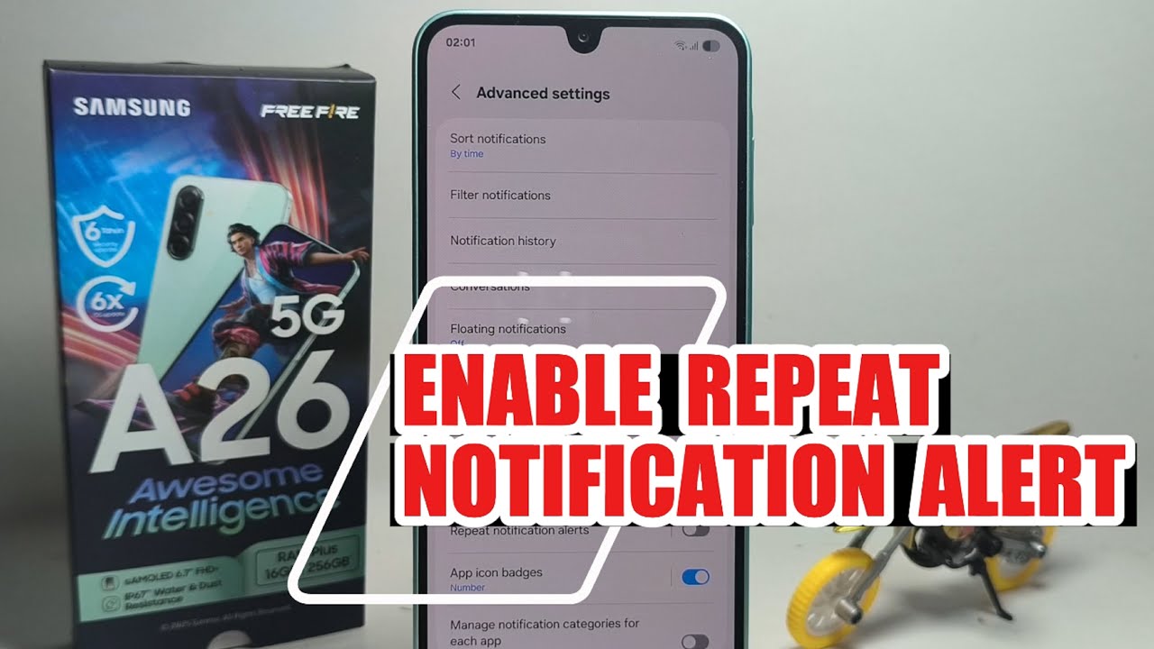 How To Enable Repeat Notification Alert On Samsung Galaxy A26 5G