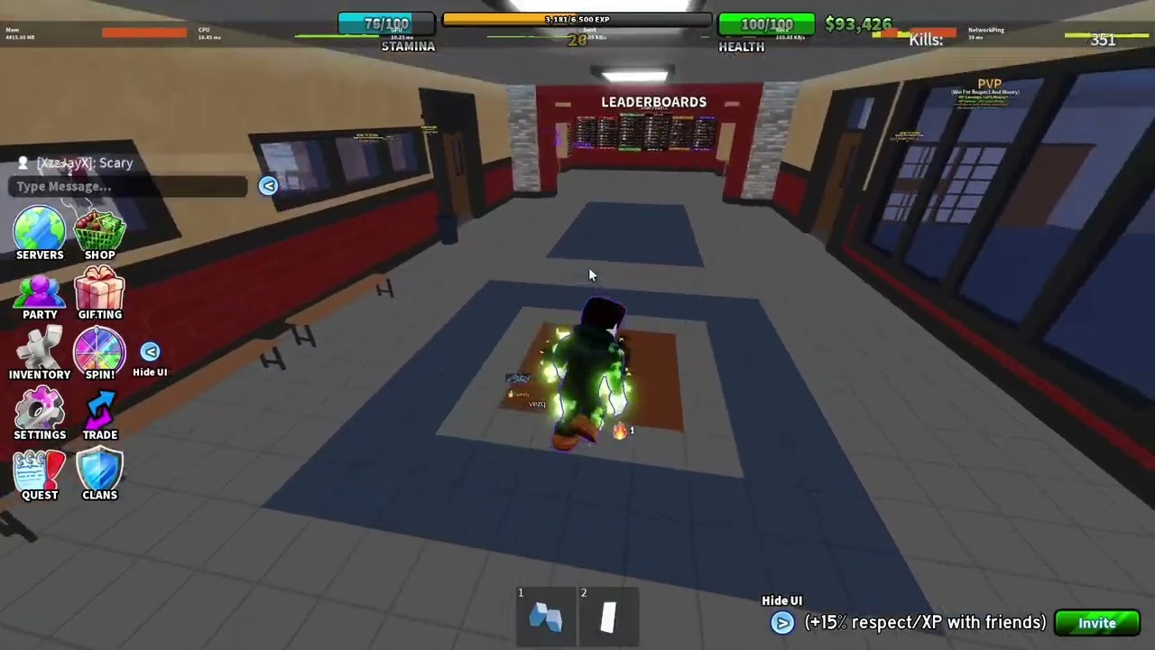 Fighting HALF of the server with friends