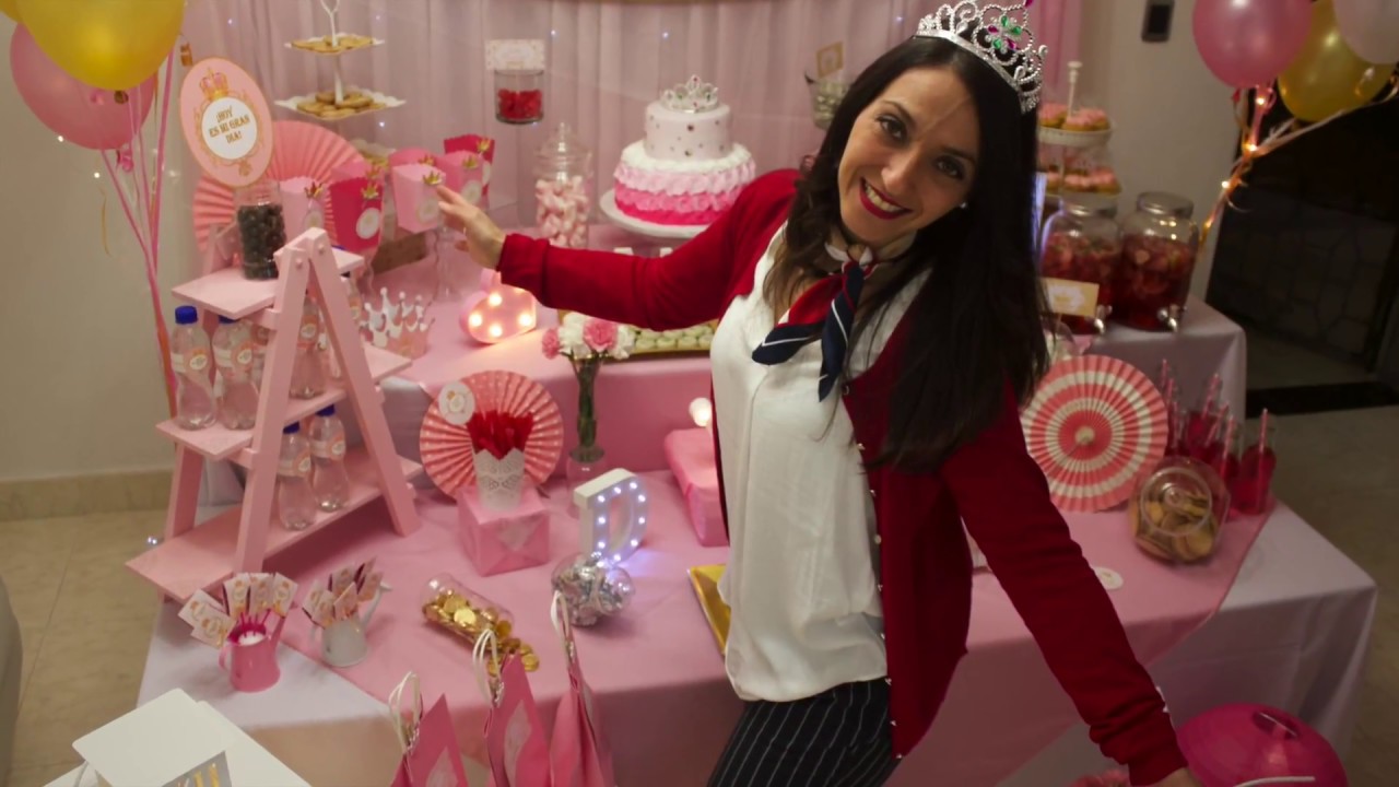 CUMPLEAÑOS PRINCESA, FIESTA PRINCESA, Candy Bar, Mesa de Dulces o de Postres