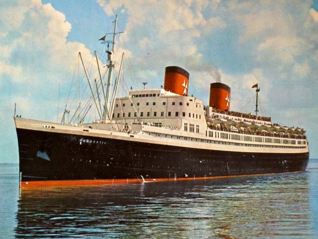 Hanseatic Cruise Ship Dinner Menu 1959 Hamburg Atlantik Linie Rare Original T.S 