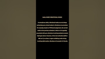 Vibrational other modes in coal