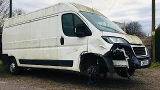 ABANDONED 2018 PEUGEOT BOXER CRASHED WITH ONLY 5K MILES