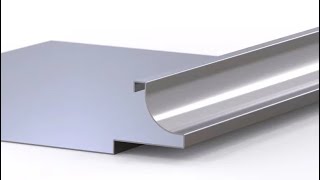 HOGI automatic panel bender center arc bending demonstration for metal cabinets