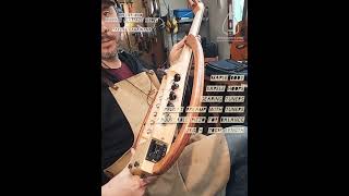 Electric oud taqasim ✨️ then stored in its softcase #oud #electricoud #fretlessguitar #fretlessbass